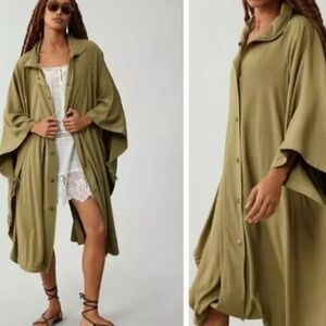Anthropologie Pilcro Utility Poncho Jacket. One Size